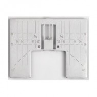 Standard zig zag stitch plate with inch guide marks
