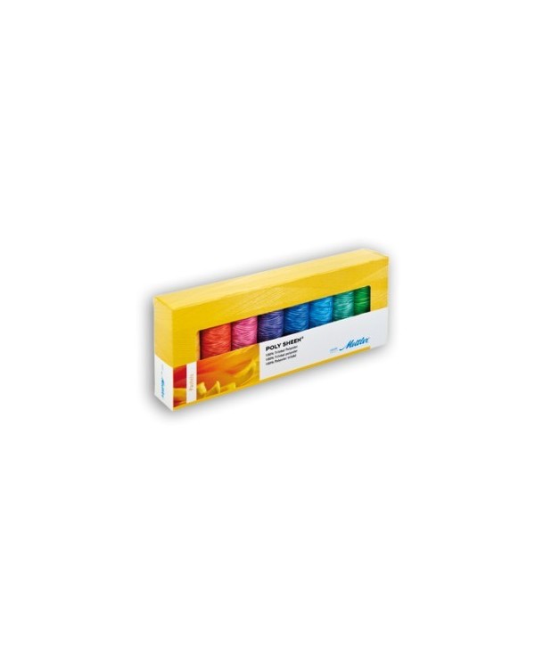 Kit de 8 Amann Mettler fils Poly Sheen Pastels