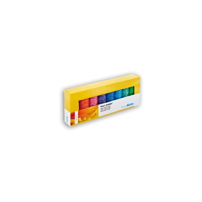 Kit de 8 Amann Mettler fils Poly Sheen Pastels