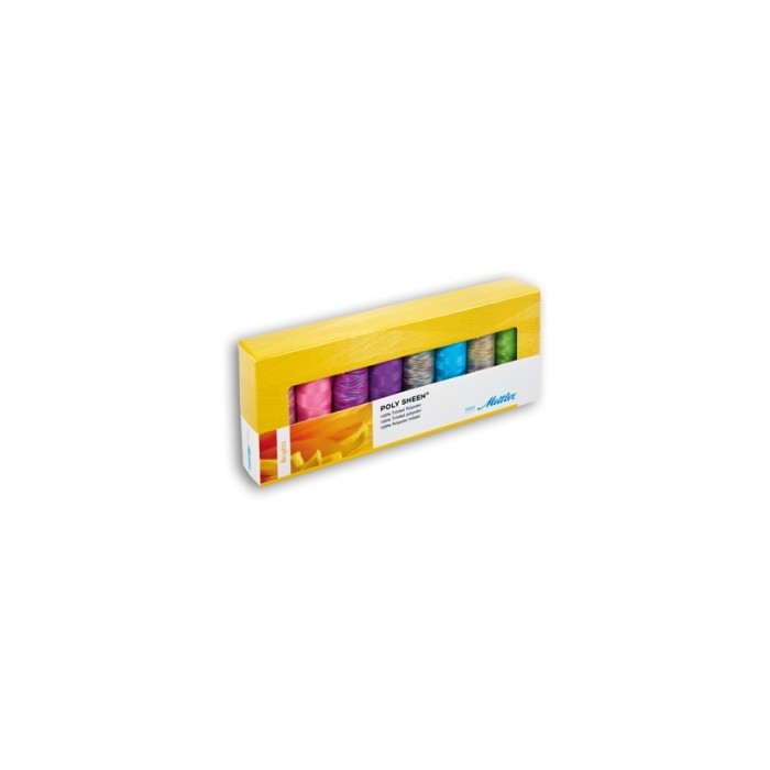 Kit 8 filati Amann Mettler Poly Sheen Brights