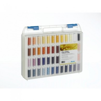 Poly Sheen Sewing Case - 96 Bobbins