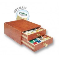 Cassettiera piccola con superficie tipo radica Metallic Madeira Art. 8112