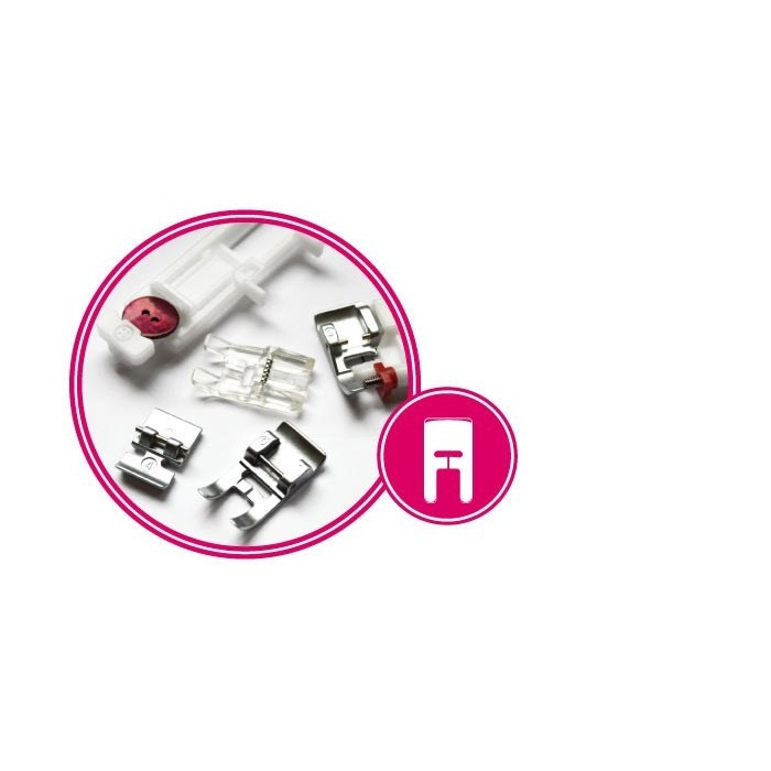 The smarter by pfaff 160S sewing machine is equipped with original Pfafffeet