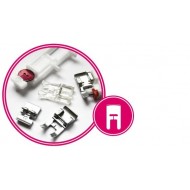 La machine à coudre smarter by pfaff 160S est équipée de pieds Pfaffd’origine