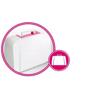 La machine à coudre smarter by pfaff 160S est dotée d’un étui rigide