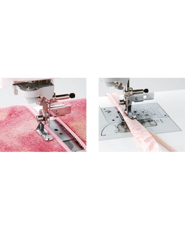 Zipper/drawstring foot