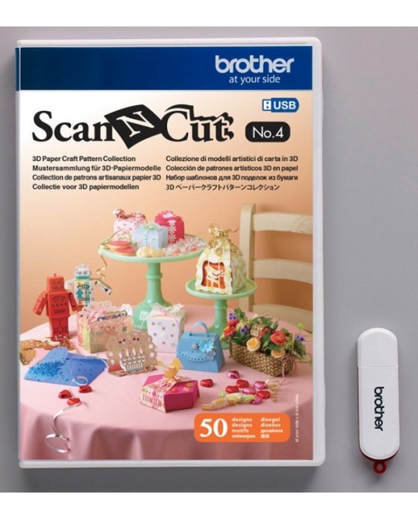 ScanNCut 3D Paper Art Models Collection - USB No. 4