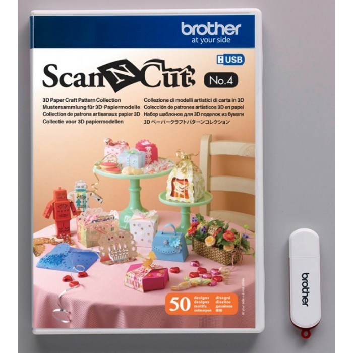 ScanNCut 3D Paper Art Models Collection - USB No. 4