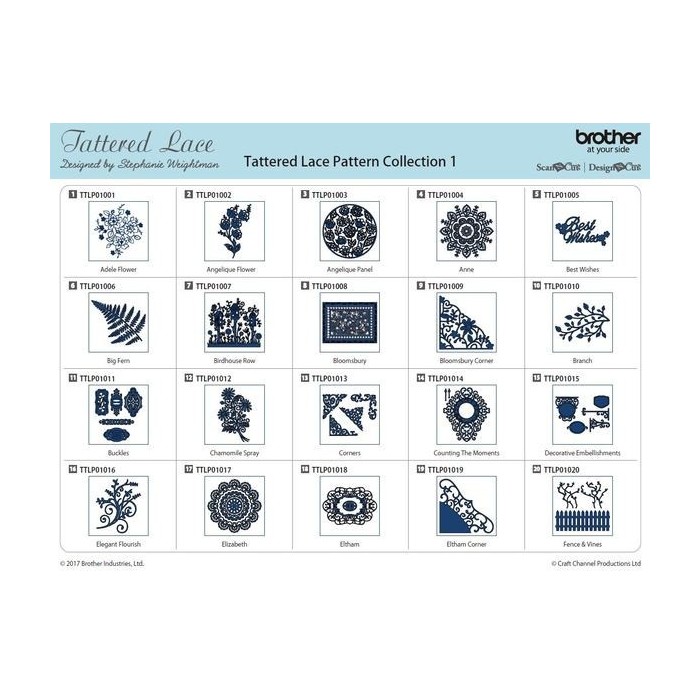 Tattered Lace Collection 1 "Flowers & Leaves" - CATTLP01