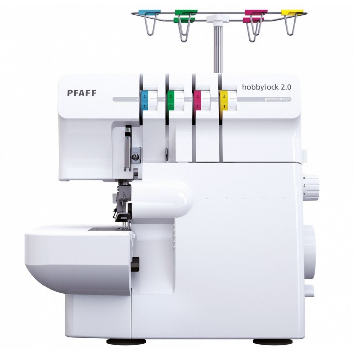 Pfaff Hobbylock 2.0 serger + 10 AEROLOCK yarn spools