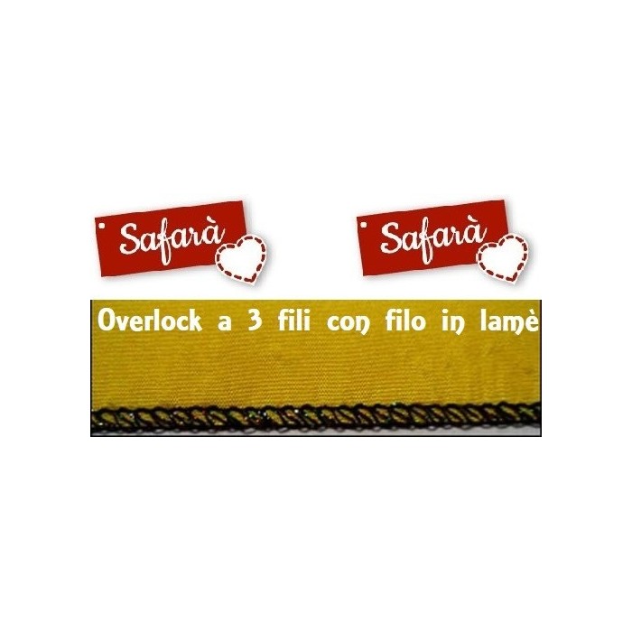 3-wire overlock with a lamé wire