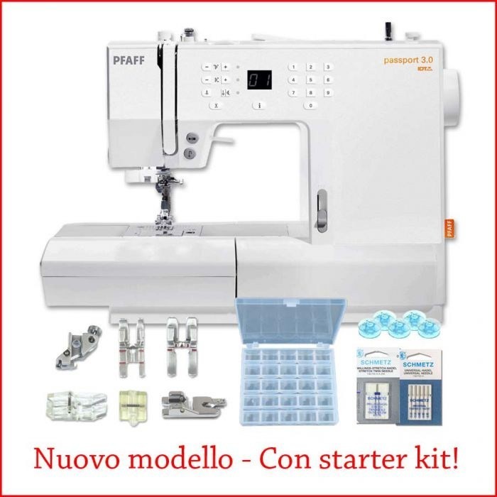 Pfaff Passport 3.0 Sewing Machine - 5 YEAR WARRANTY + SEWING KIT & PRESSER FOOT KIT