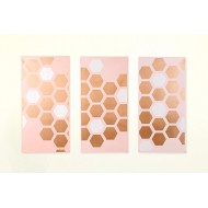 2 SHEETS OF SILVER METALLIZED FILM (SMOOTH AND WITH GLITTER...