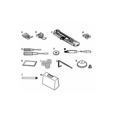 Machine à coudre Juki HZL-357z - Large gamme d’accessoires