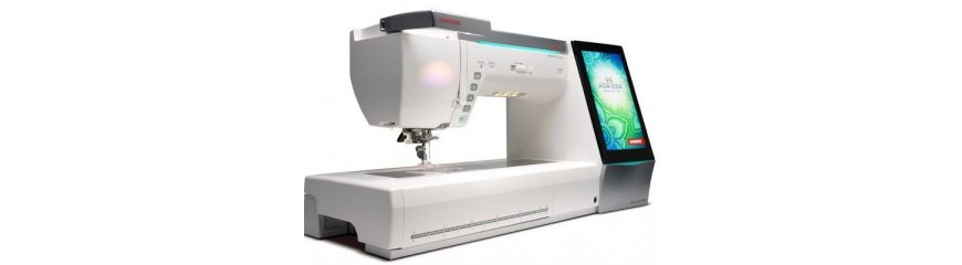 Machine à coudre et à broder métiers Janome 12000 et Janome 15000