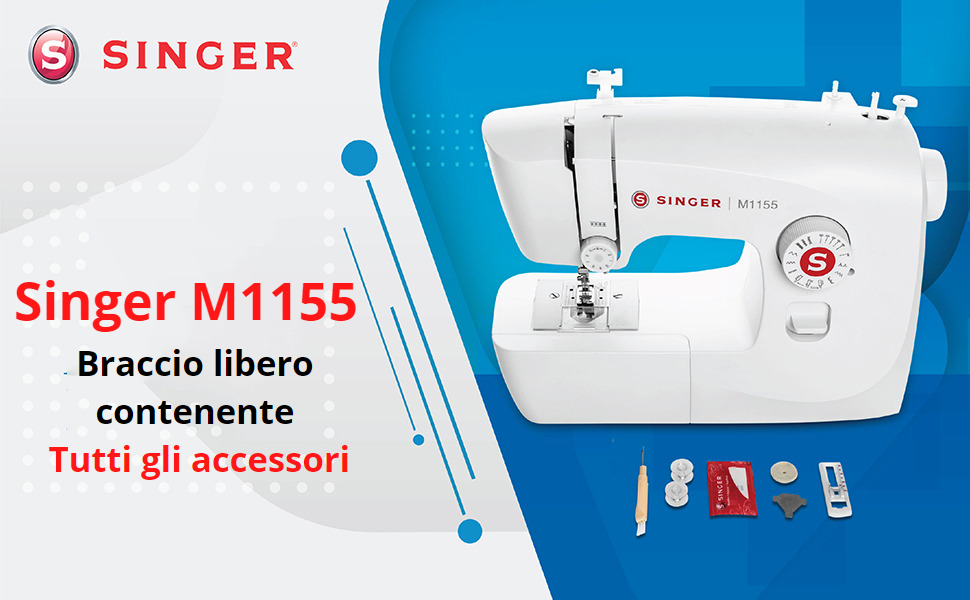 Singer M1155 Braccio Libero - Macchine per Cucire Store