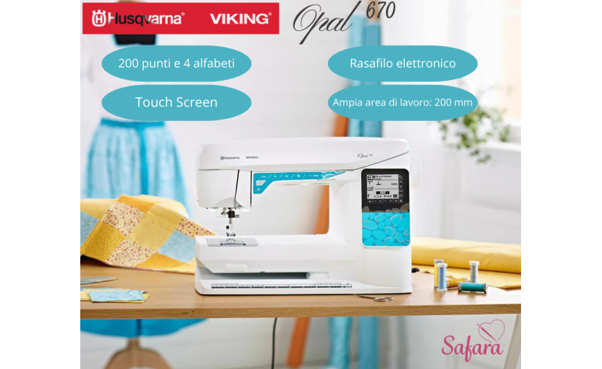 Scopri la Nuova Husqvarna Viking OPAL 670: La Macchina da Cucito che Rivoluzionerà il Tuo Mondo!
